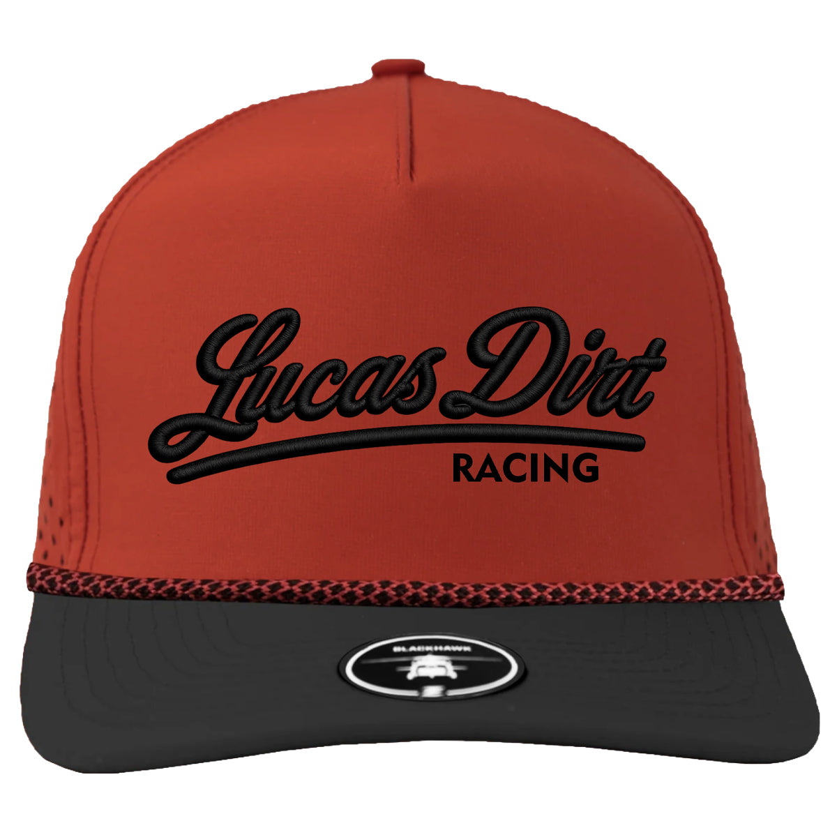 Zapped Blackhawk Rope Hat - Red/Black