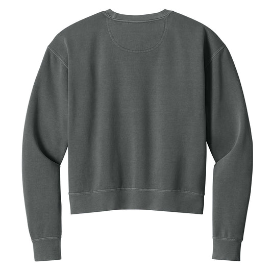 LucasDirt Boutique Cropped Crewneck - Pepper Grey