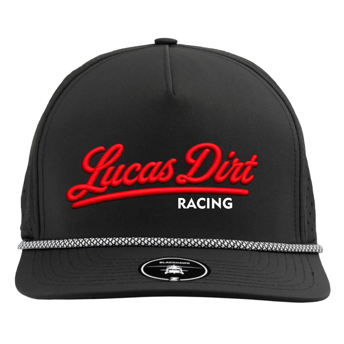 Zapped Blackhawk Rope Hat - Black/Red