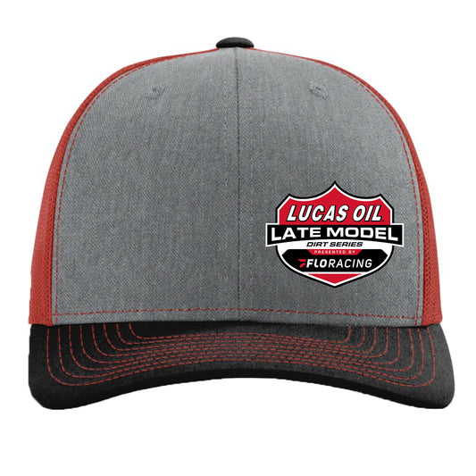 Richardson 112 - HeatherGrey/Red/Black