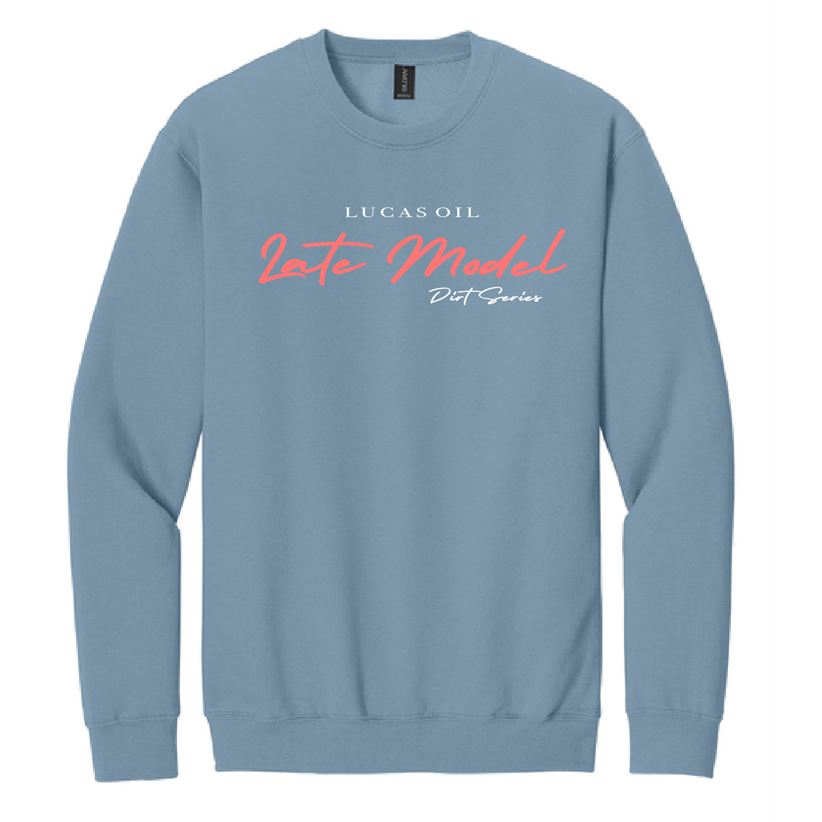 Ladies Embroidered Late Model Crewneck - Stone Blue