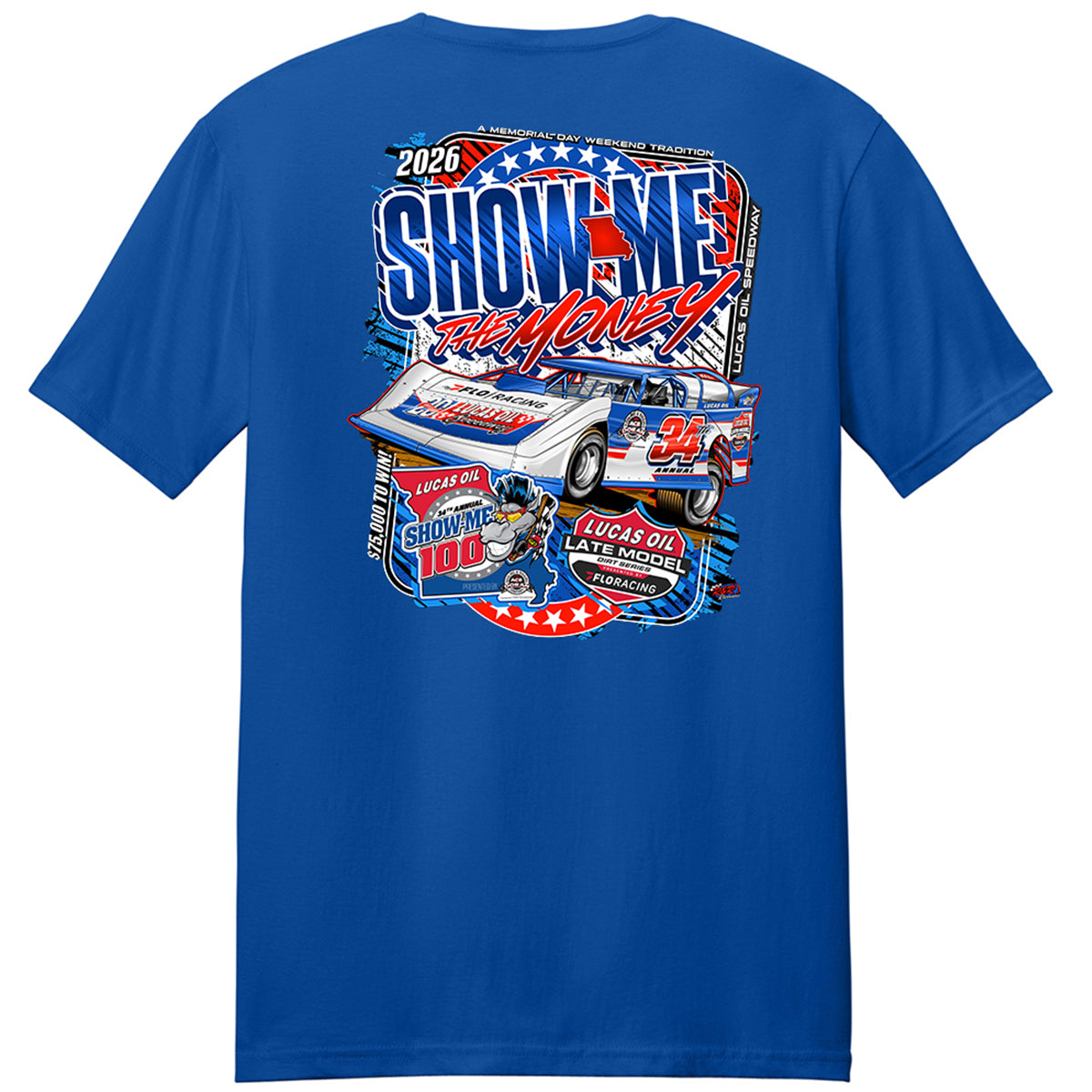 2026 Show-Me 100 T-Shirt - Royal Blue