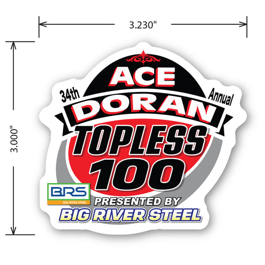 34th Annual Topless 100 Decal