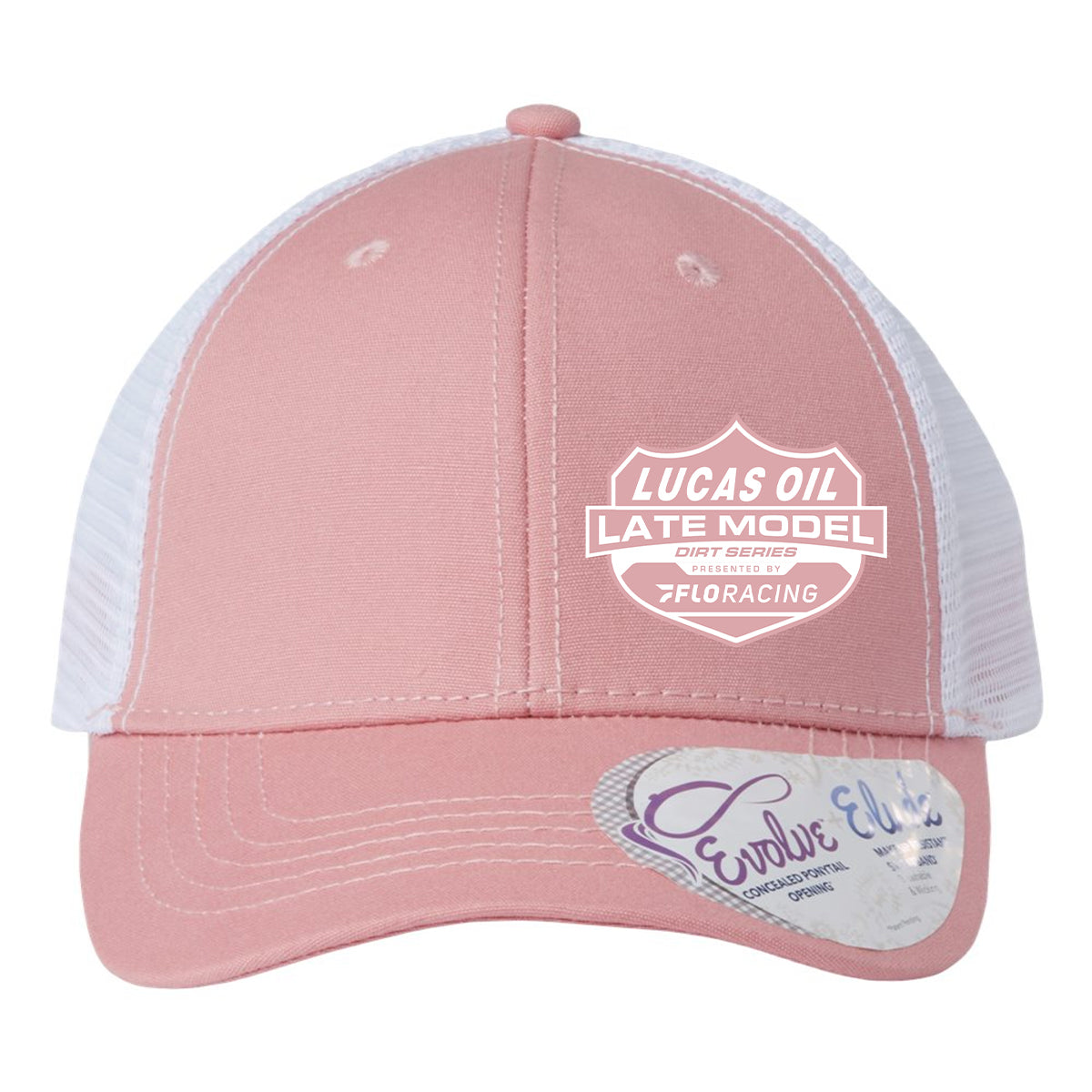 Ladies Ponytail Hat - Dusty Rose