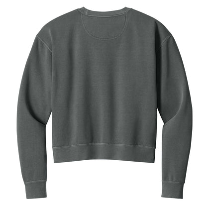 LucasDirt Boutique Cropped Crewneck - Pepper Grey