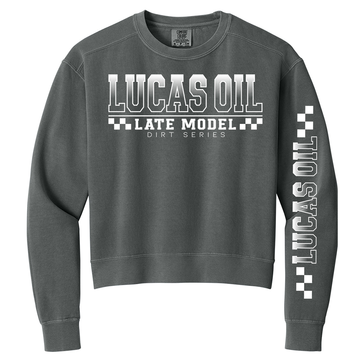 LucasDirt Boutique Cropped Crewneck - Pepper Grey