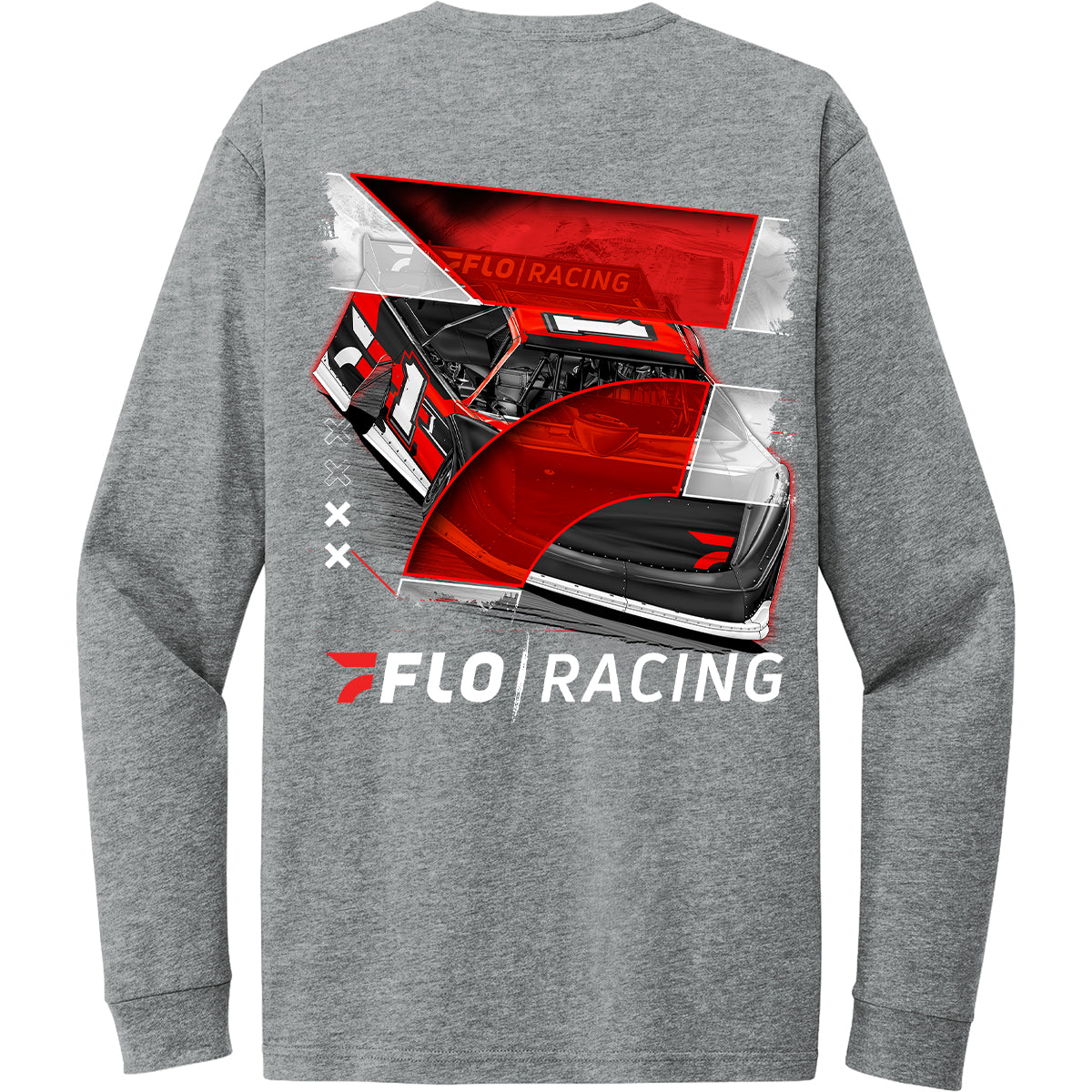 FloRacing Late Model Long Sleeve - Dark Heather Grey