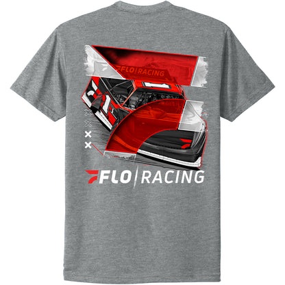 FloRacing Late Model T-Shirt - Dark Heather Grey